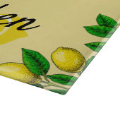 Personalized Lemon Glass Cutting Board カッティングボード (角)