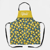 Personalized Lemon Kitchen Apron エプロン (正面)