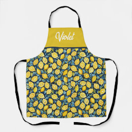 Personalized Lemon Kitchen Apron エプロン