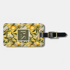 Personalized Lemon Luggage Tag ラゲッジタグ