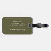 Personalized Lemon Luggage Tag  ラゲッジタグ (裏面横)