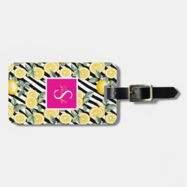 Personalized Lemon Luggage Tag ラゲッジタグ