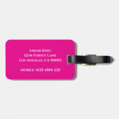 Personalized Lemon Luggage Tag  ラゲッジタグ (裏面横)