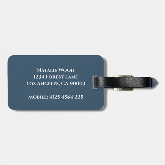 Personalized Lemon Luggage Tag ラゲッジタグ (裏面横)