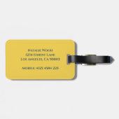 Personalized Lemon Luggage Tag  ラゲッジタグ (裏面横)