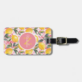 Personalized Lemon Luggage Tag ラゲッジタグ