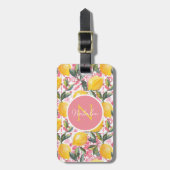 Personalized Lemon Luggage Tag  ラゲッジタグ (正面縦)