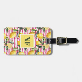 Personalized Lemon Pattern Luggage Tag ラゲッジタグ