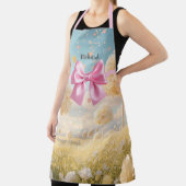 Personalized Lemon Pink Meadow Candy Dreamscape エプロン (インサイチュ)