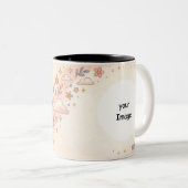 Personalized Leo Zodiac Photo Mug ツートーンマグカップ (正面右)