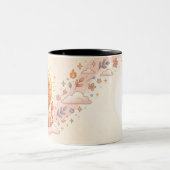 Personalized Leo Zodiac Photo Mug ツートーンマグカップ (中央)