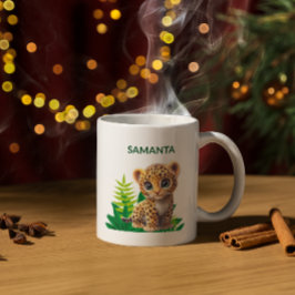 Personalized Leopard Mug  コーヒーマグカップ