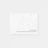 Personalized Leopard Print Office Post-it Notes ポストイット (正面)