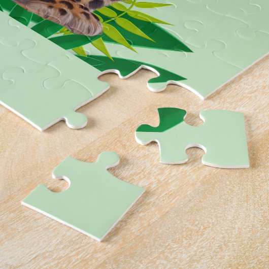 Personalized Leopard Puzzle ジグソーパズル (側面)
