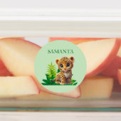 Personalized Leopard Waterproof Labels ラベル (貼付)