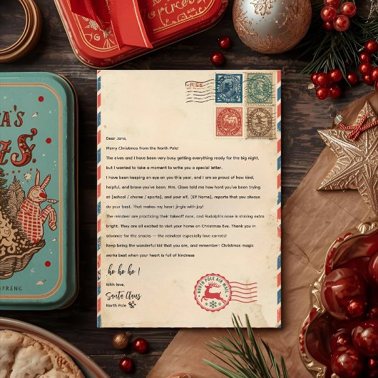 Personalized Letter From Santa Claus | North Pole  招待状