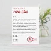 Personalized Letter From Santa Claus | North Pole  招待状 (スタンド正面)