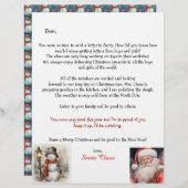 Personalized Letter From Santa Snowman (正面/裏面)