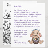 Personalized Letter & from the Easter Bunny (正面/裏面)
