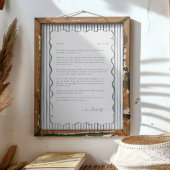 Personalized Letter to Dad Keepsake Print ポスター