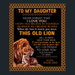Personalized Letter To My Daughter Love From Dad B ポスター<br><div class="desc">Personalized Letter To My Daughter Love From Dad Blanket, </div>