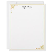 Personalized Letterhead with Your Name in Style