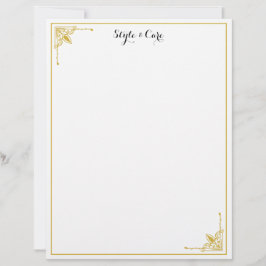 Personalized Letterhead with Your Name in Style レターヘッド