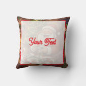 Personalized Level Up Christmas Funny Gamer Santa クッション (裏面)