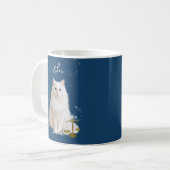 Personalized Libra Cat Mug with Name コーヒーマグカップ (正面左)