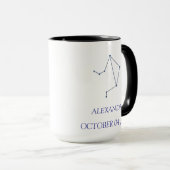 Personalized Libra Constellation Mug - Custom Zodi マグカップ (正面右)