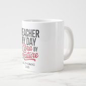 Personalized Libra Teacher Jumbo Mug ジャンボコーヒーマグカップ (正面右)