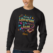 Personalized Librarian Gift スウェットシャツ (正面)