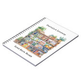 Personalized Library Watercolor Notebooks ノートブック (左側)