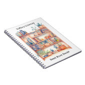 Personalized Library Watercolor Notebooks ノートブック (右側)