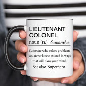Personalized Lieutenant Colonel Definition ツートーンマグカップ