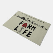 Personalized Life Is Better On The Farm Doormat ドアマット (アングル)