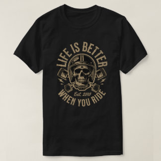 Personalized 'Life is Better When You Ride' Tシャツ