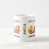 Personalized Life Is Brew-tiful With Pumpkin Spice コーヒーマグカップ (中央)