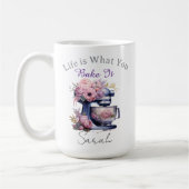 Personalized Life is What You Bake It Mug コーヒーマグカップ (左)
