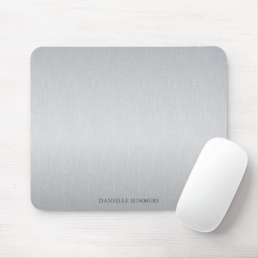 Personalized light gray background  マウスパッド (マウス)