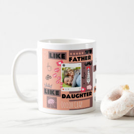 Personalized "Like Father Like Daughter, Oh Crap"  コーヒーマグカップ