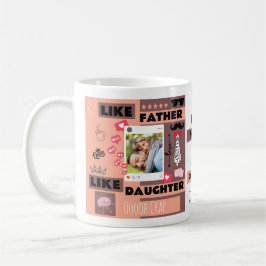 Personalized "Like Father Like Daughter, Oh Crap"  コーヒーマグカップ