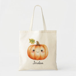 Personalized Lil’ Pumpkin Trick-or-Treat Bag トートバッグ