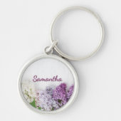 Personalized Lilac Keychain | Spring Name Keychain キーホルダー (正面)