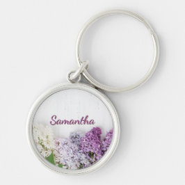 Personalized Lilac Keychain | Spring Name Keychain キーホルダー