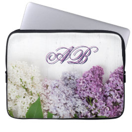 Personalized Lilac Laptop Sleeve | Monogram 13"  ラップトップスリーブ