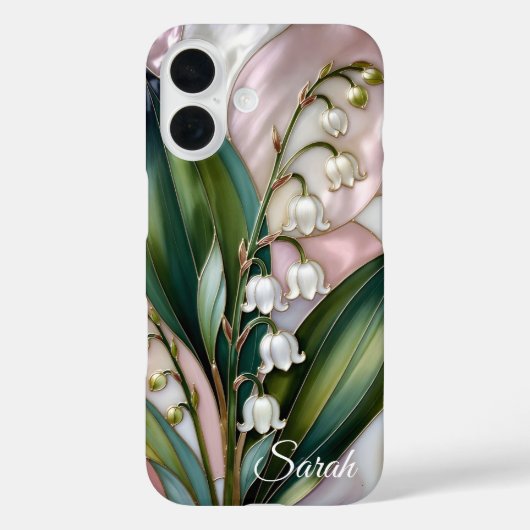 Personalized Lily of the Valley Phone Case Case-Mate iPhoneケース (裏面)