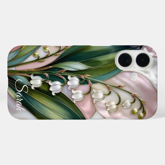Personalized Lily of the Valley Phone Case Case-Mate iPhoneケース (裏面 (横))