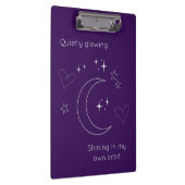 Personalized Line Art Celestial Purple Clipboard クリップボード (右)