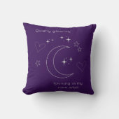 Personalized Line Art Celestial Throw Pillow クッション (正面)